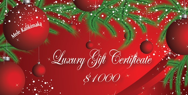 $1000 Gift Certficate - $1000 Gift Certificate towards a personal photo session and custom artwork designed by Tina Mahina.